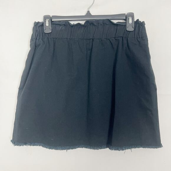 RD Style High Waisted Black Denim Skirt Size Medium - Picture 1 of 8